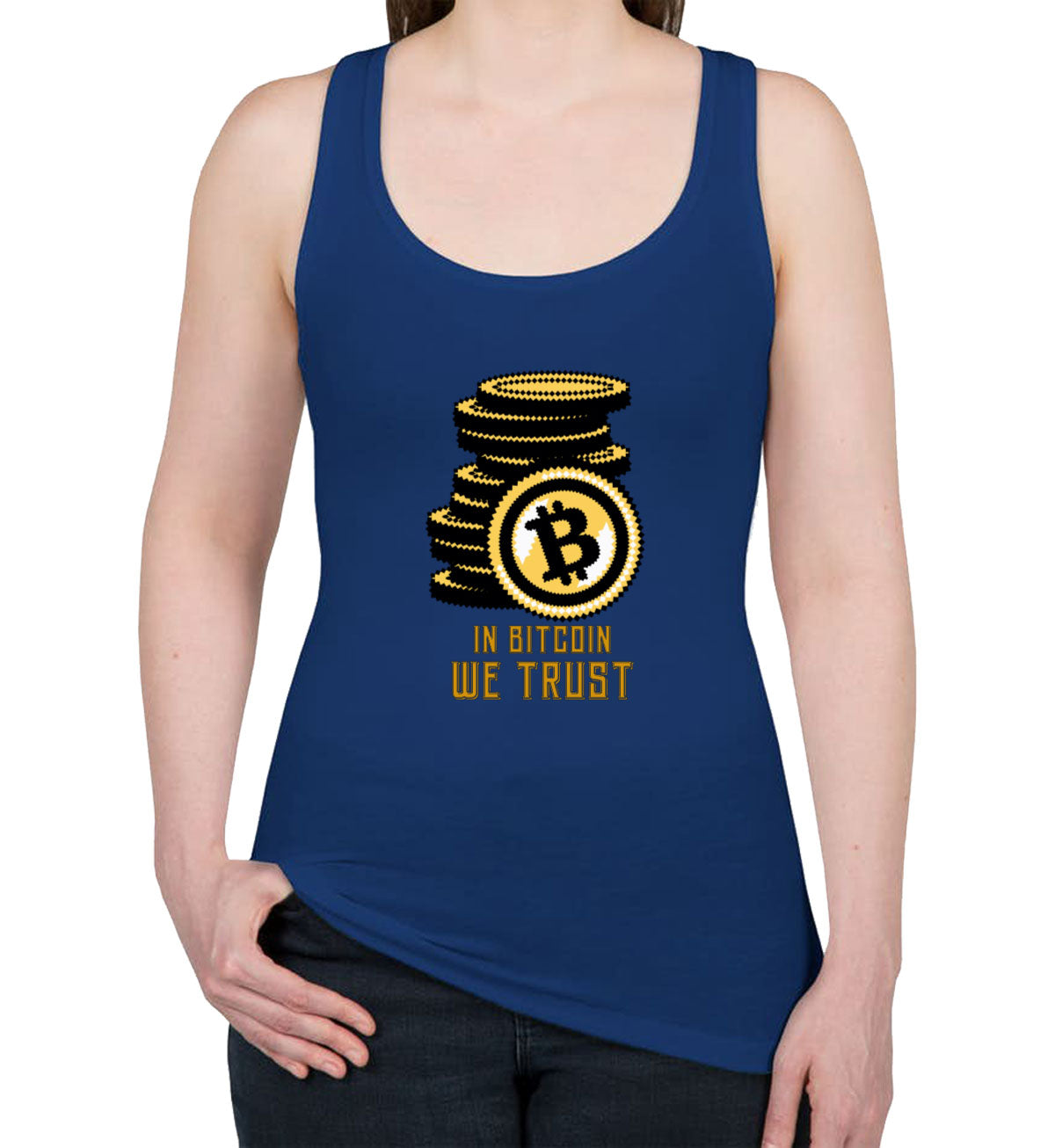 In Bitcoin We Trust Women's Racerback Tank Top