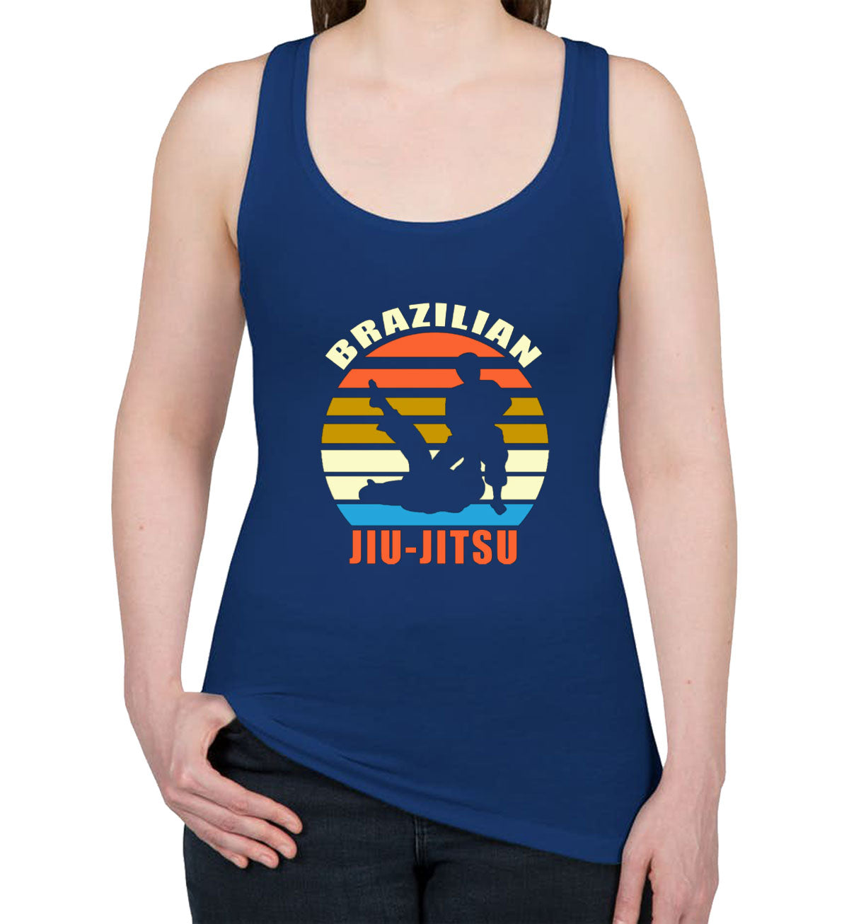 Brazilian Jiu-Jitsu Martial Art Women's Racerback Tank Top