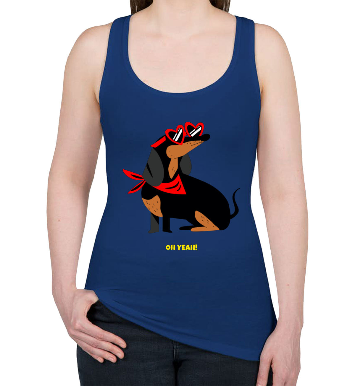 Dachshund Dog Women's Racerback Tank Top