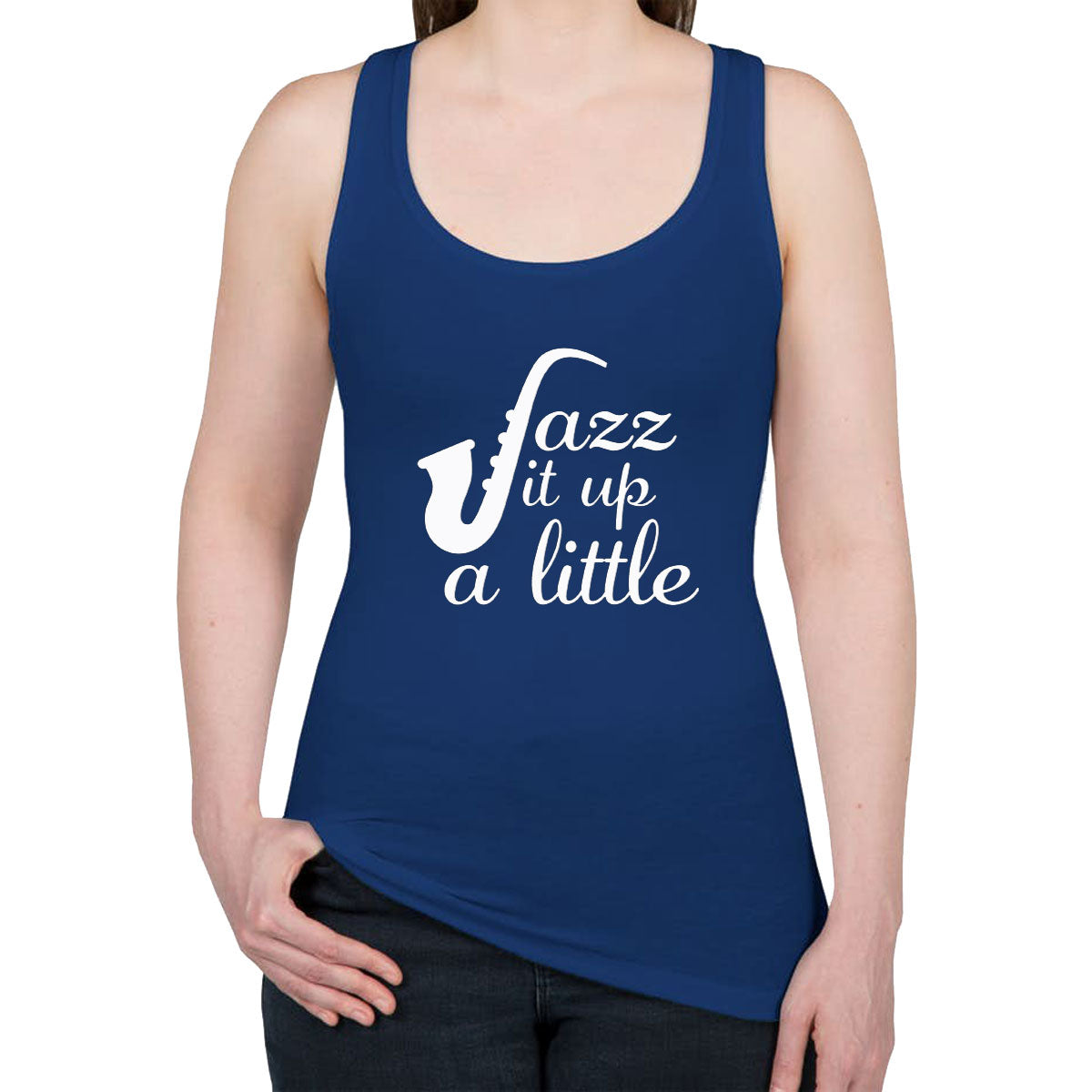 Jazz It Up A Little Women's Racerback Tank Top