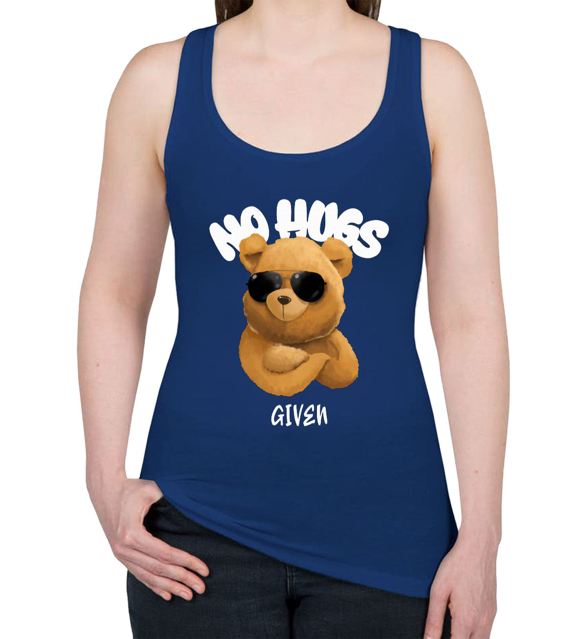 No Hugs Given Women's Racerback Tank Top