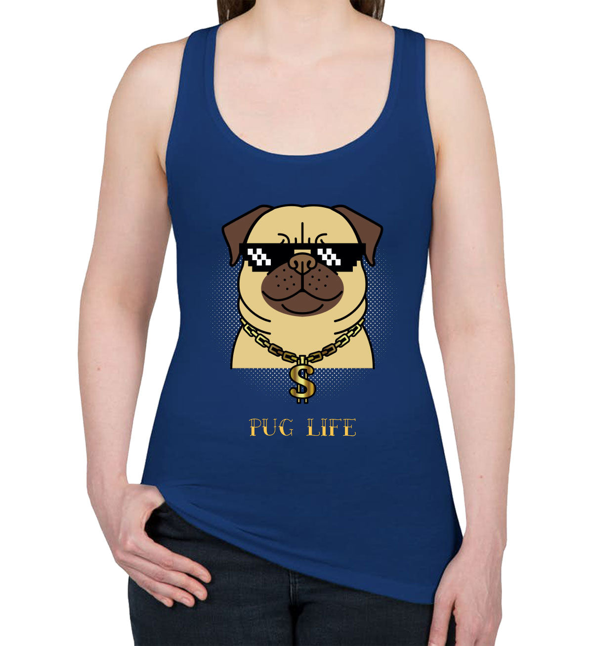 Pug Life Women's Racerback Tank Top