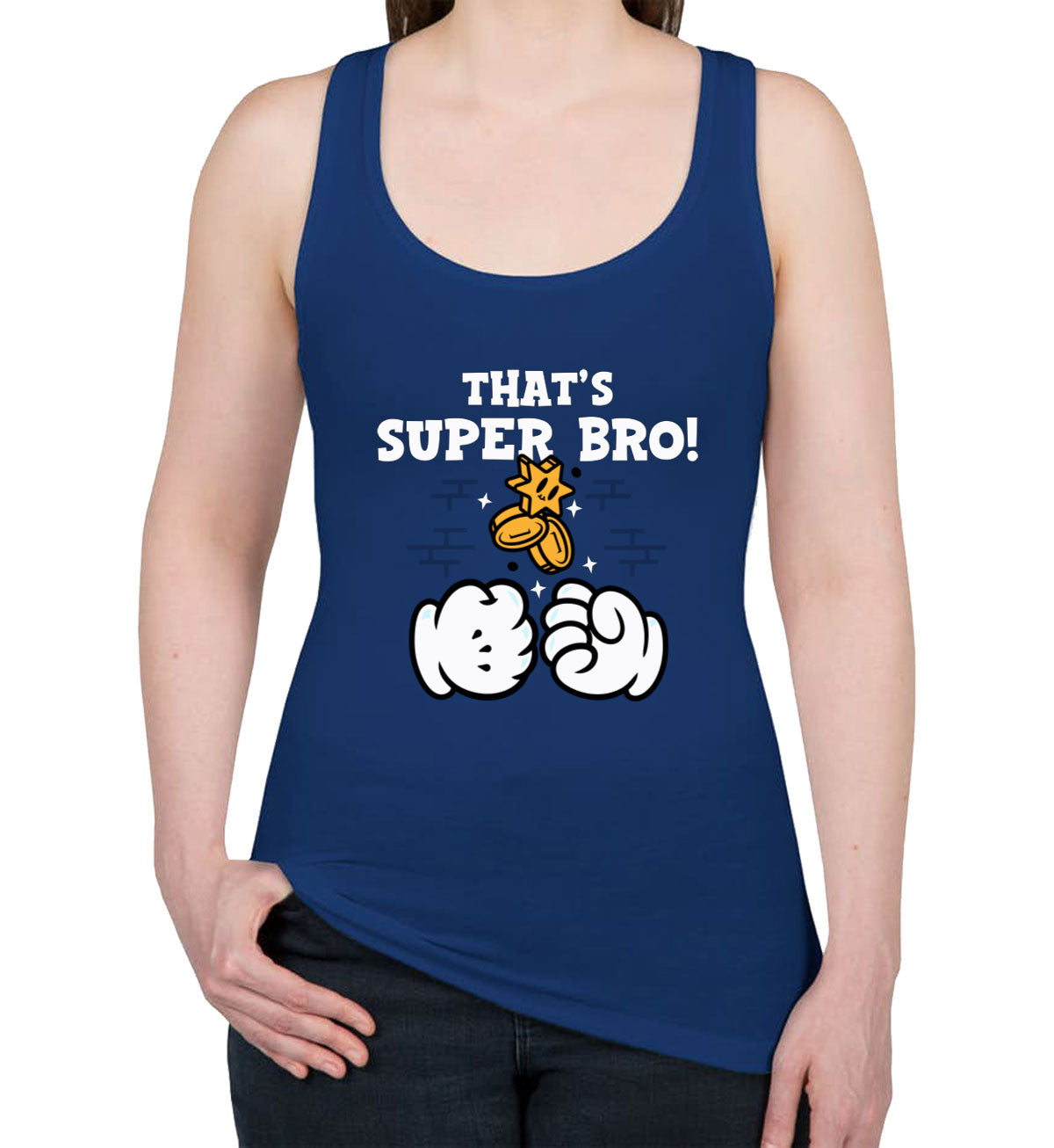 Retro Gaming Super Mario Women's Racerback Tank Top