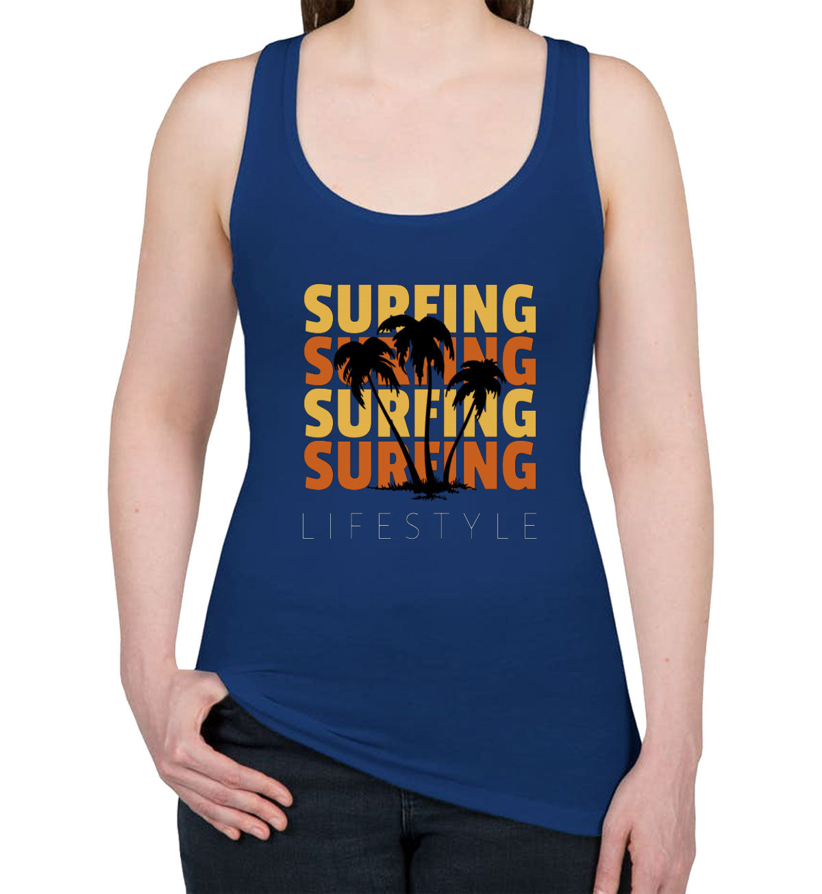 Surfing Lifestyle Women's Racerback Tank Top