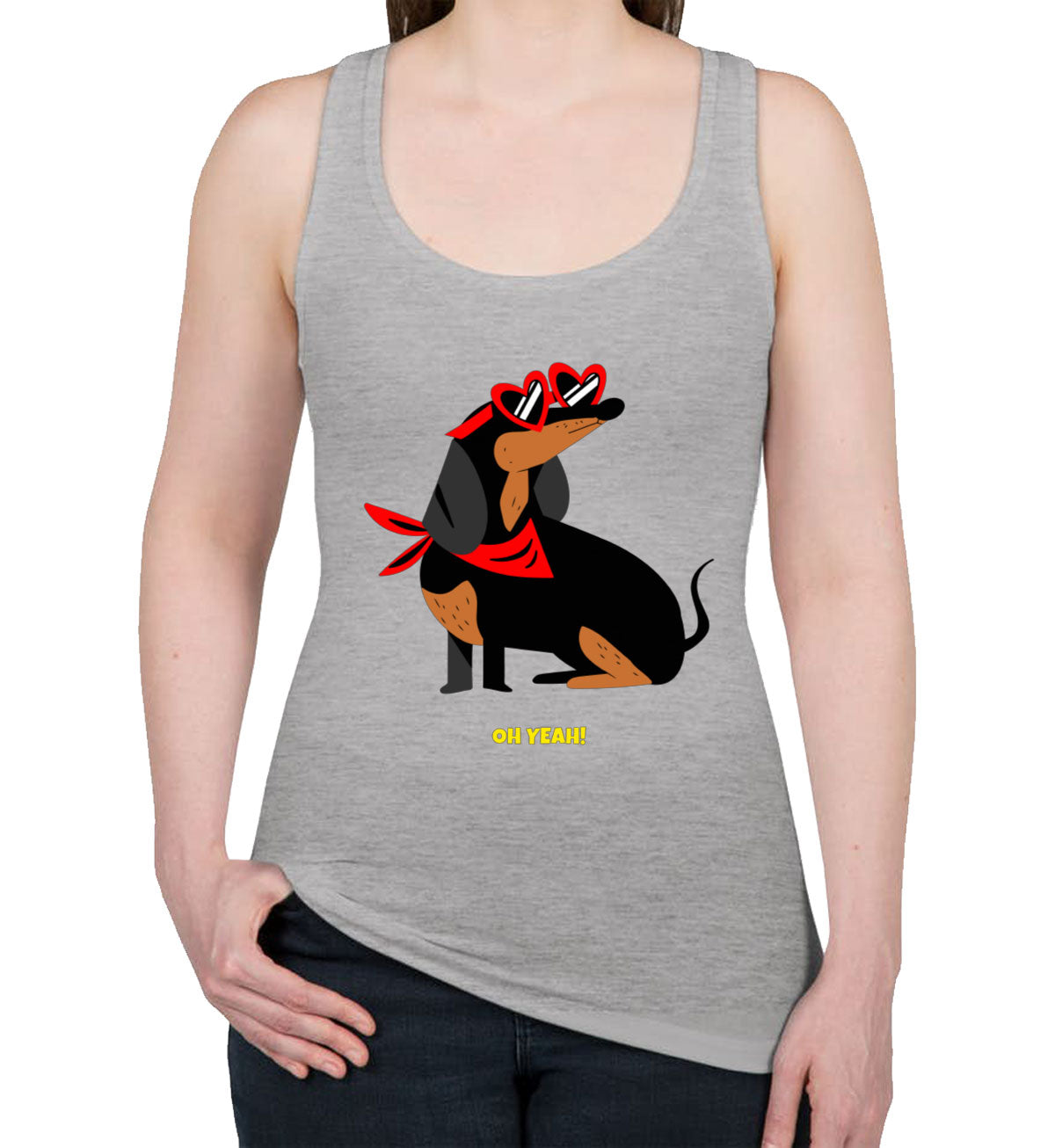 Dachshund Dog Women's Racerback Tank Top