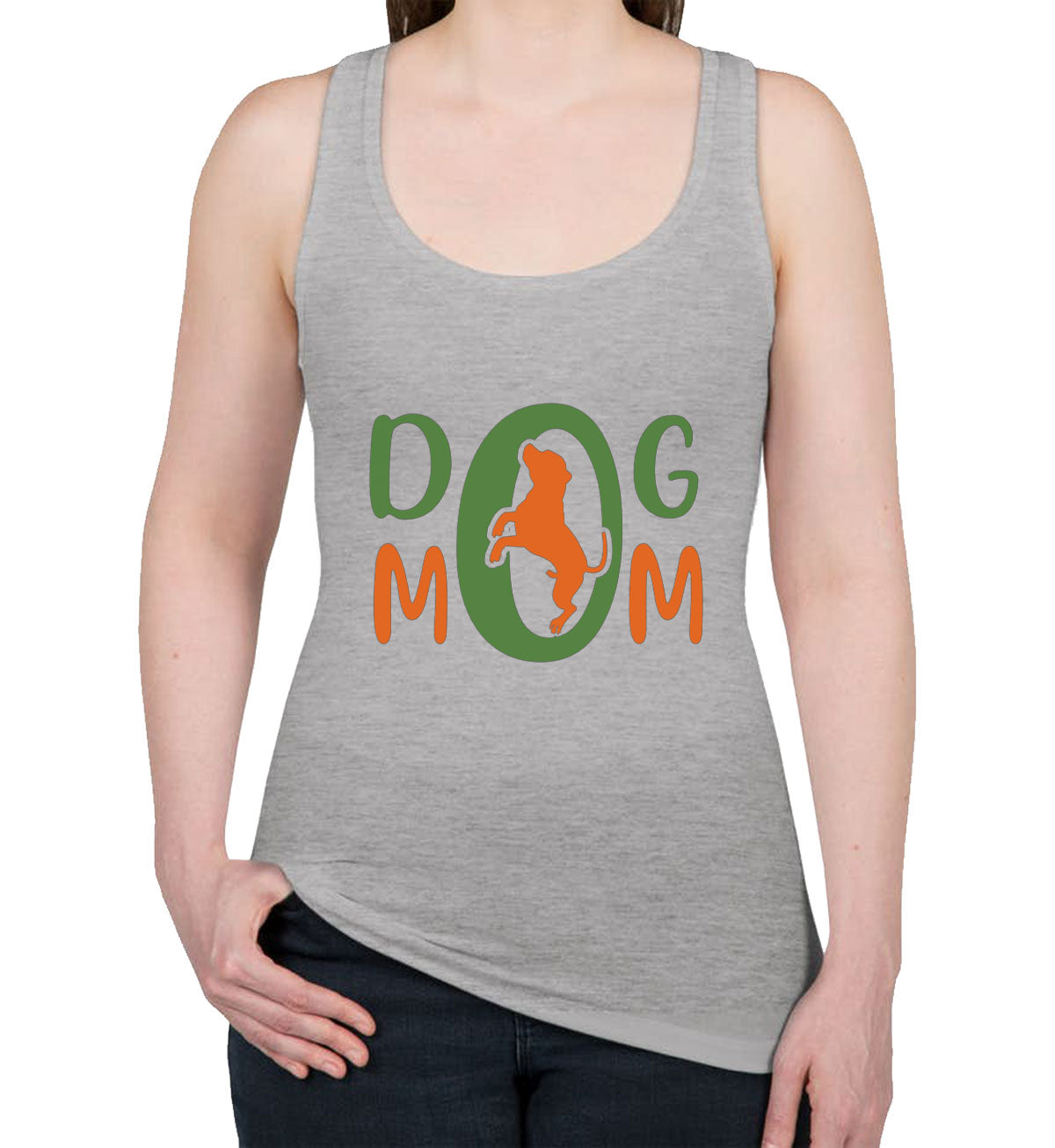 Dog Mom Dog Lover Women's Racerback Tank Top