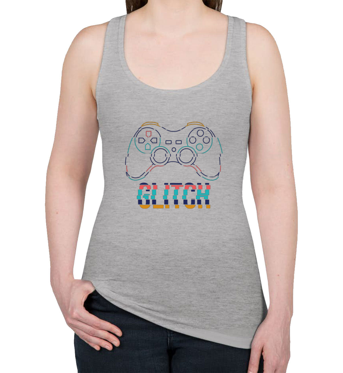 Game Glitch Women's Racerback Tank Top