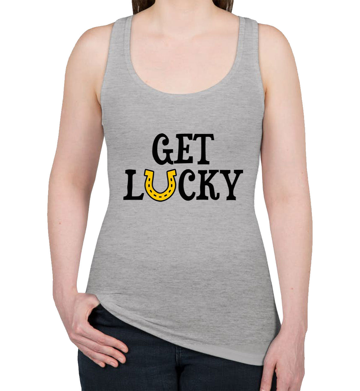 Get Lucky St. Patrick's Day Women's Racerback Tank Top