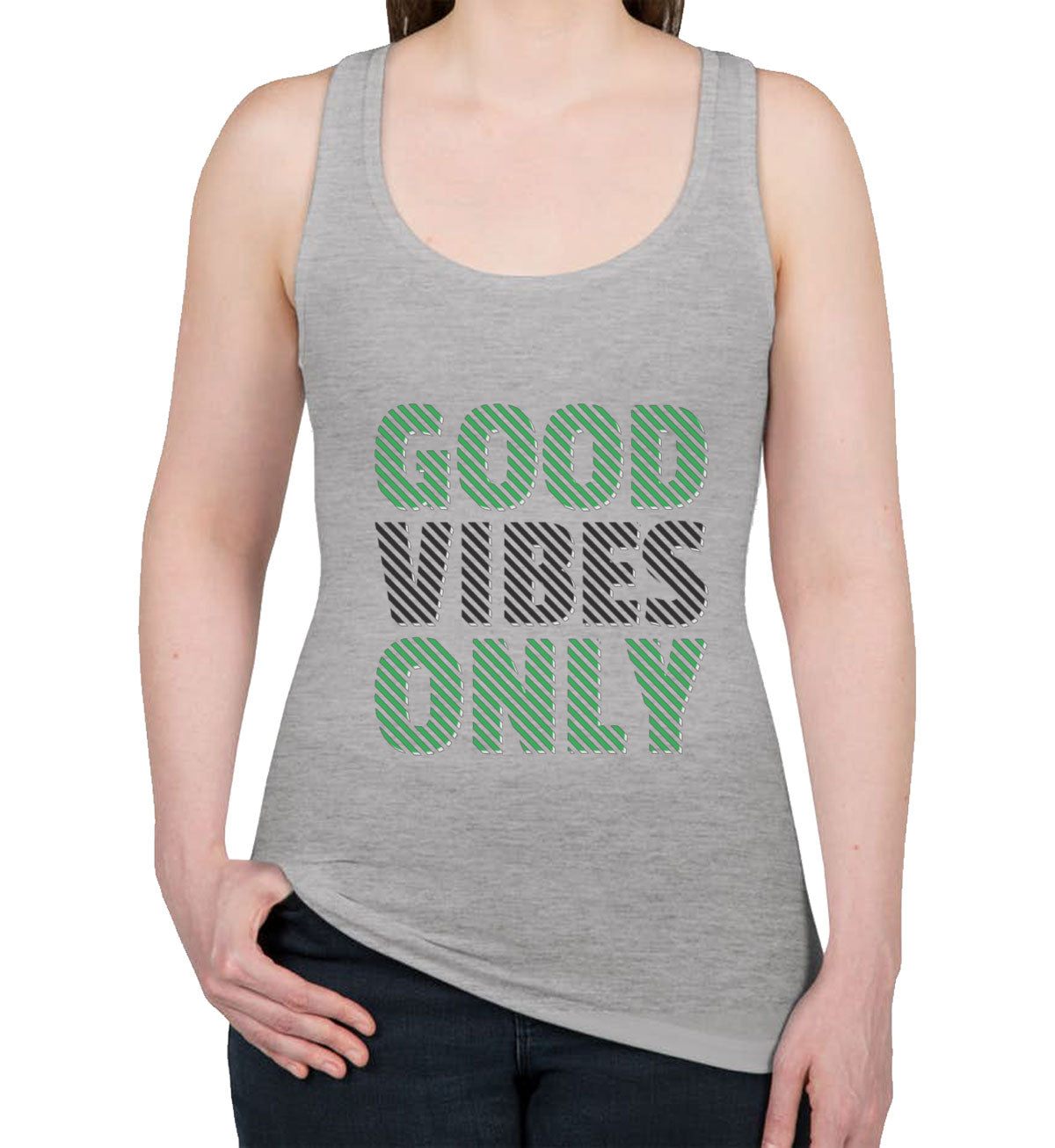 Good Vibes Only Women's Racerback Tank Top