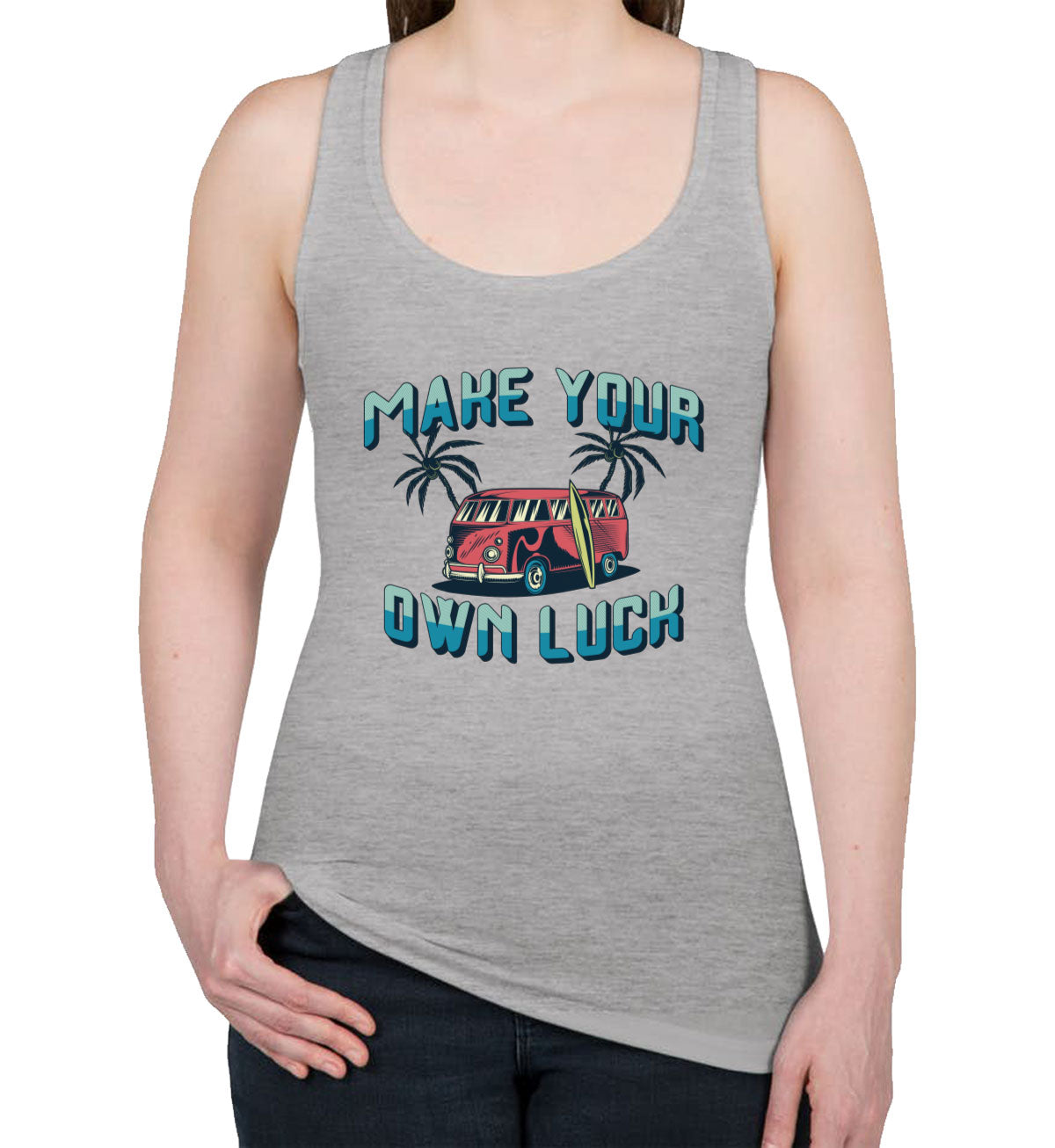 Make Your Own Luck Women's Racerback Tank Top