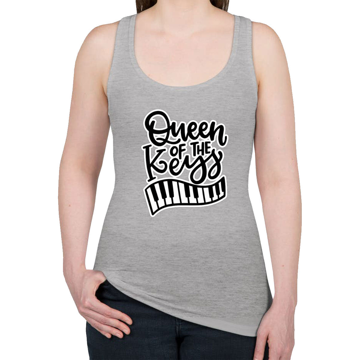 Queen Of The Keys Women's Racerback Tank Top