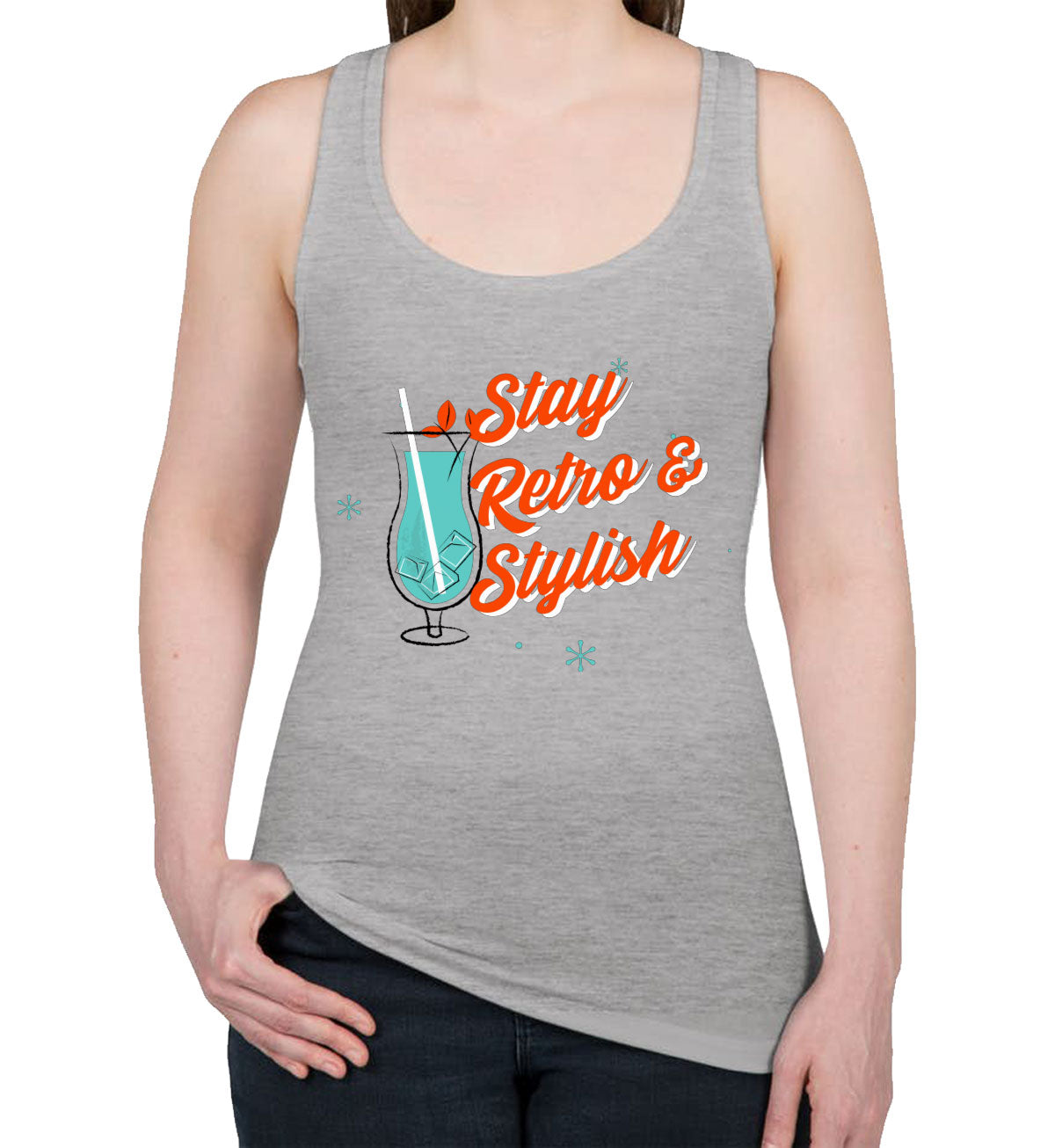 Stay Retro & Stylish Women's Racerback Tank Top