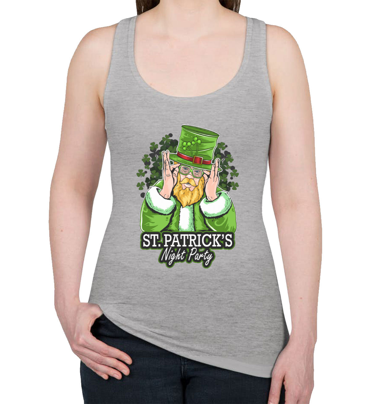 St. Patrick's Night Party Women's Racerback Tank Top