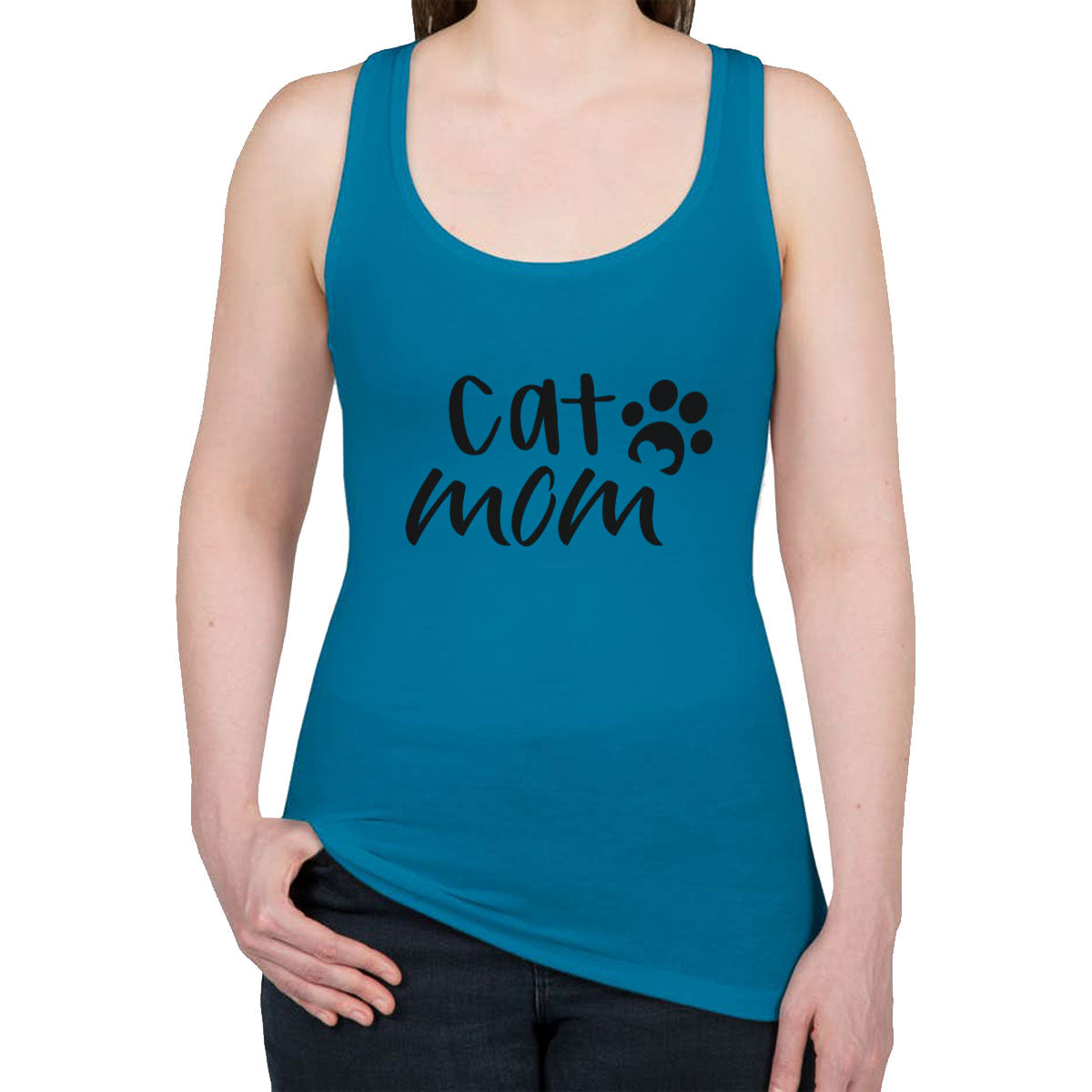 Cat Mom Women's Racerback Tank Top