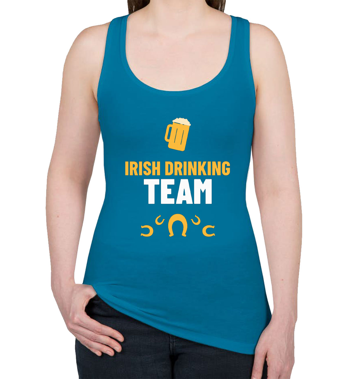 Irish Drinking Team St. Patrick's Day Women's Racerback Tank Top