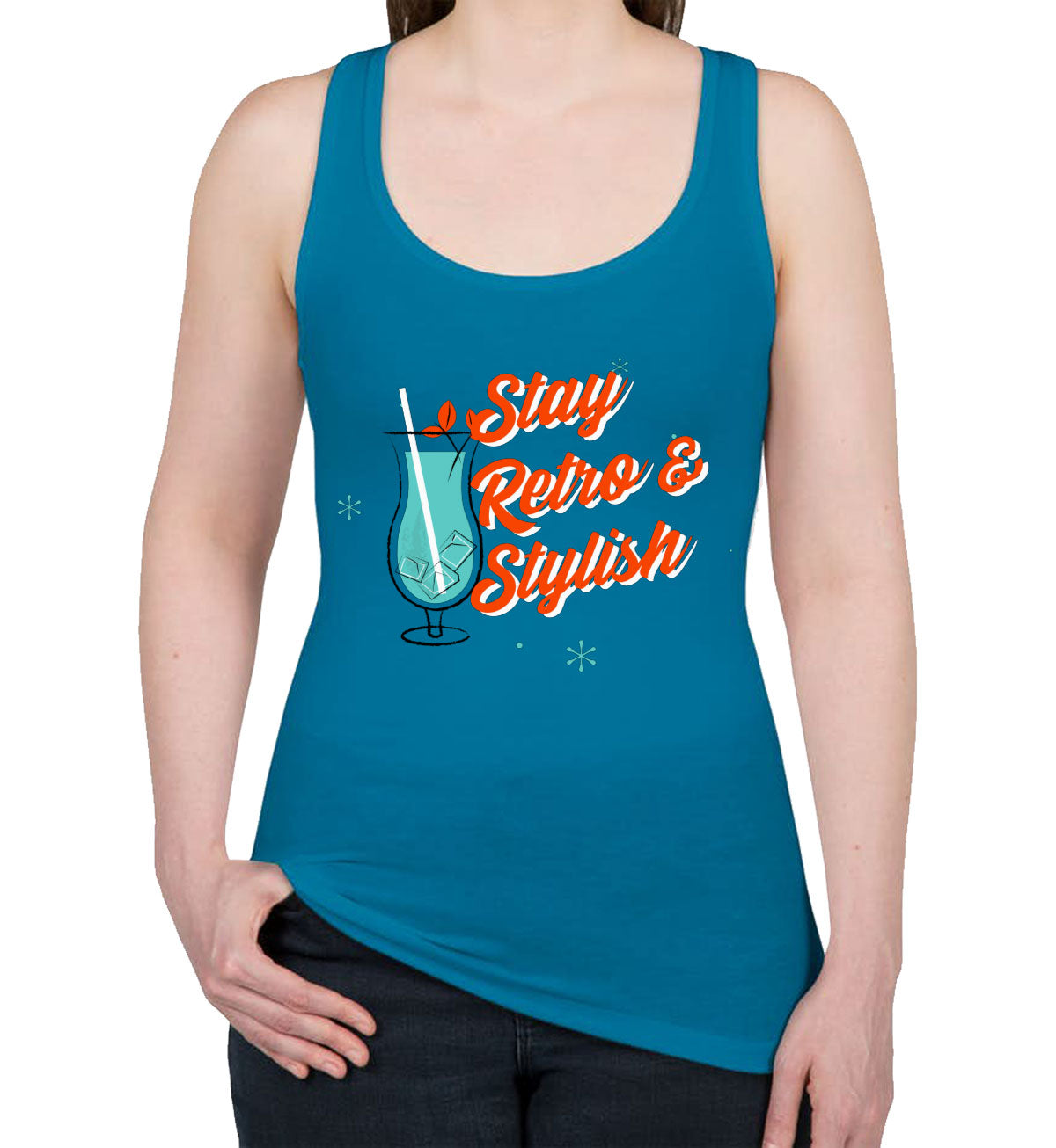 Stay Retro & Stylish Women's Racerback Tank Top