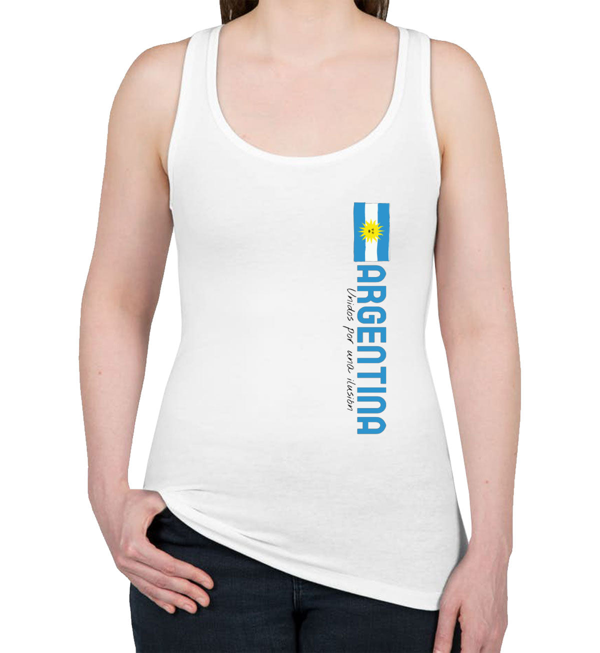 Argentina World Cup Women's Racerback Tank Top