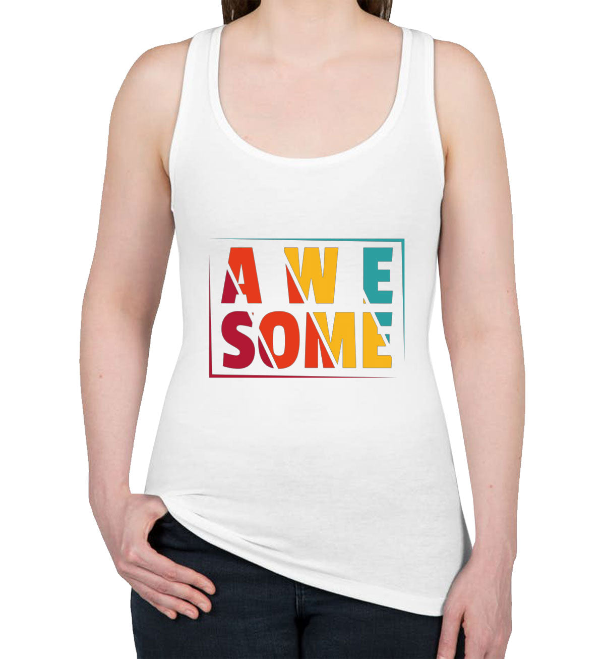 Awesome Women's Racerback Tank Top