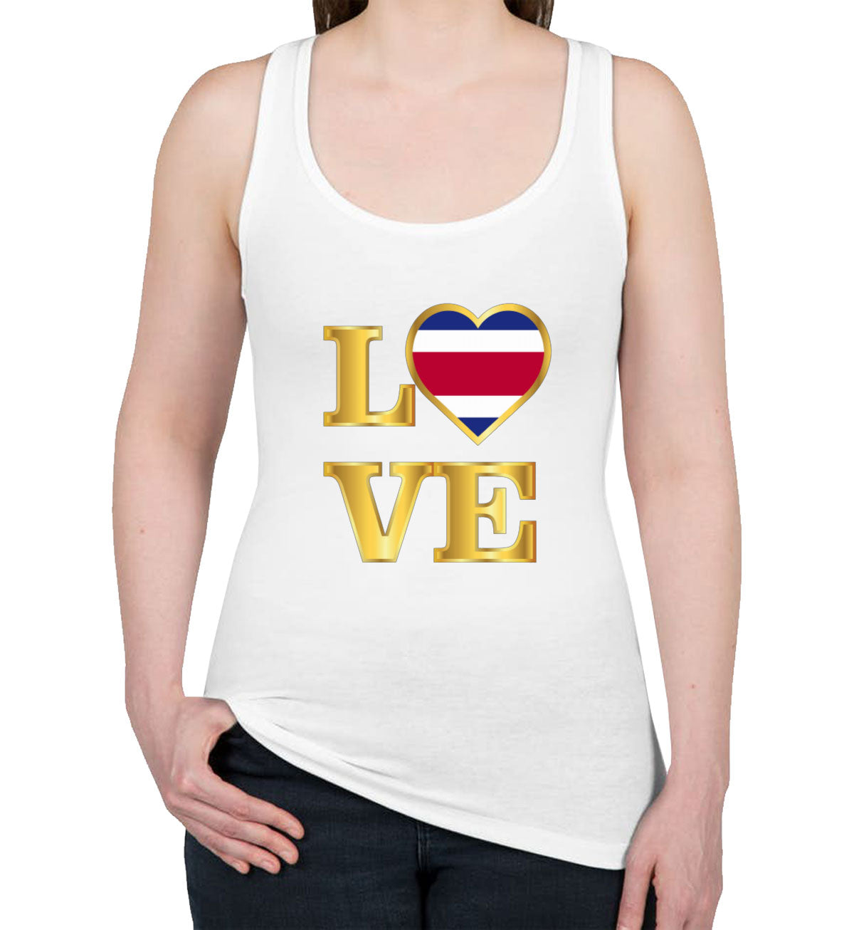 Costa Rica Love Women's Racerback Tank Top