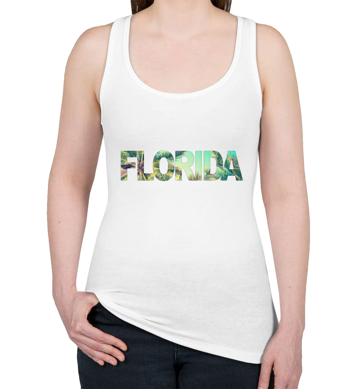 Florida Typography Women's Racerback Tank Top