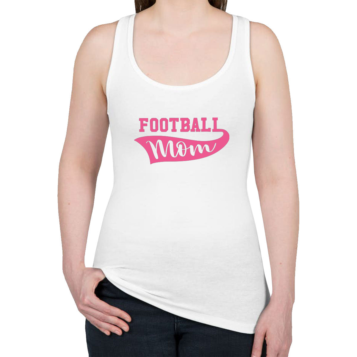 Football Mom Women's Racerback Tank Top