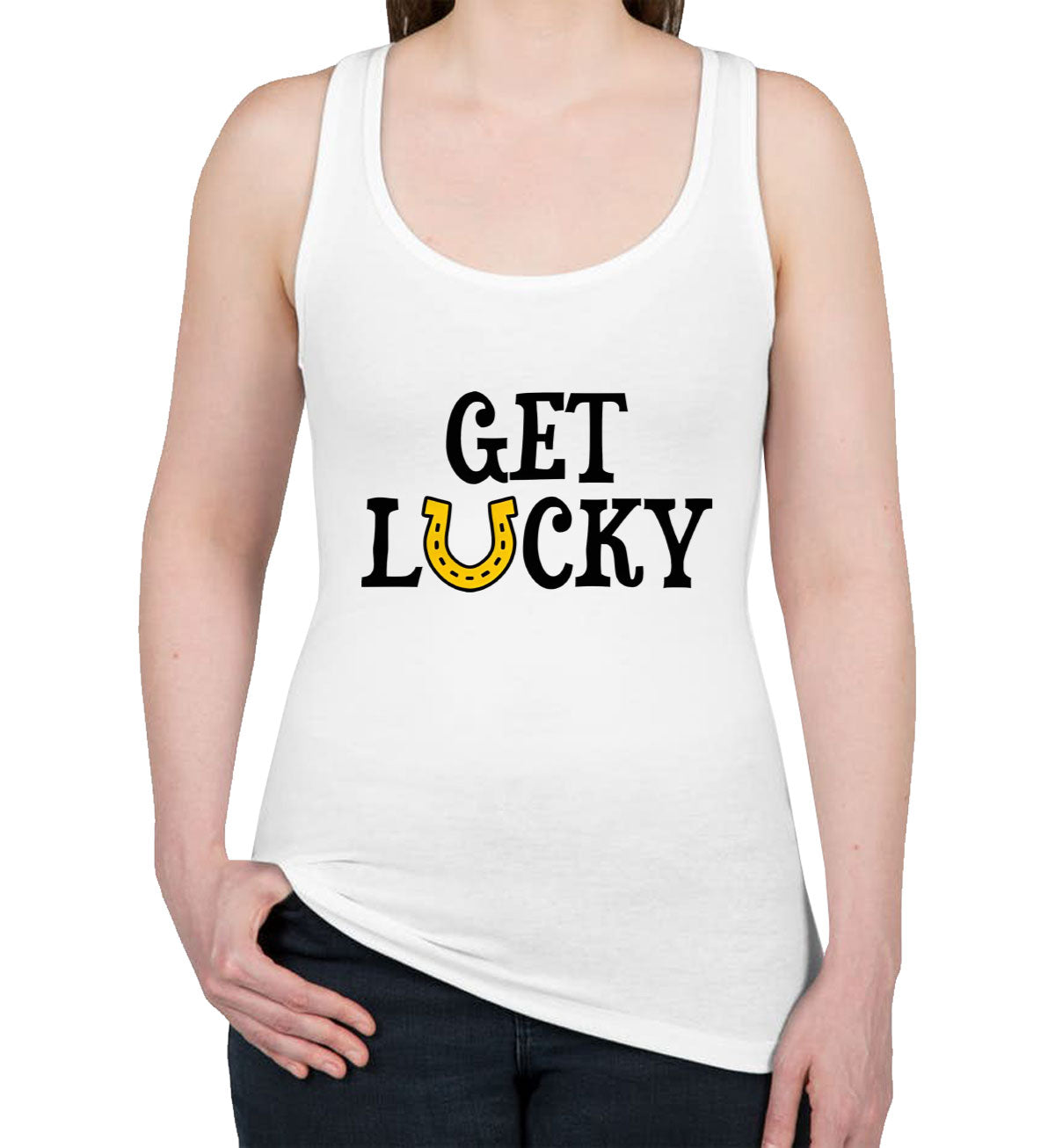 Get Lucky St. Patrick's Day Women's Racerback Tank Top