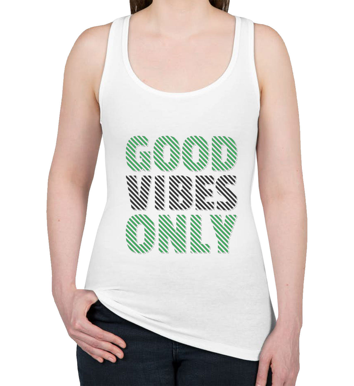 Good Vibes Only Women's Racerback Tank Top