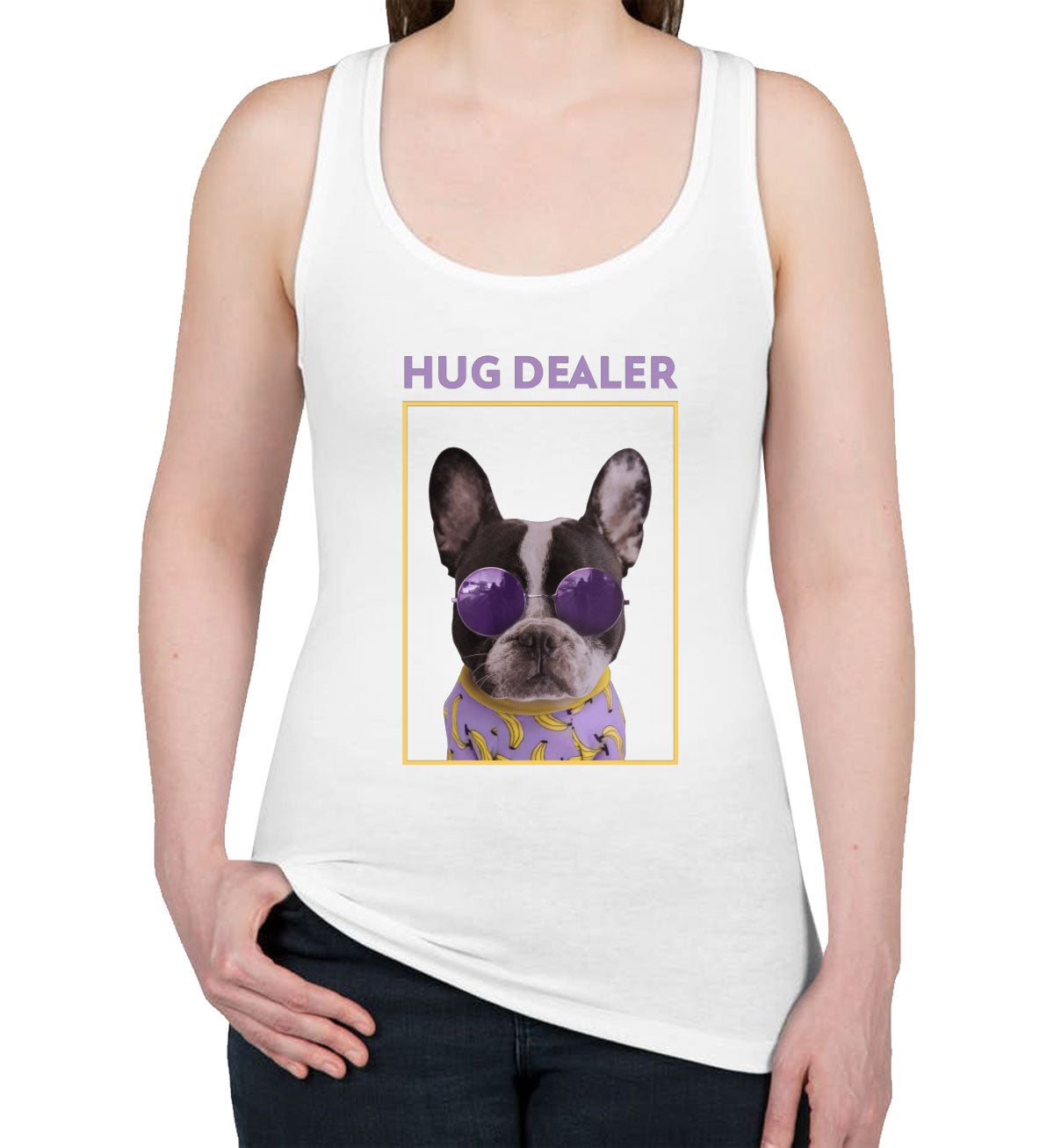 Hug Dealer Women's Racerback Tank Top