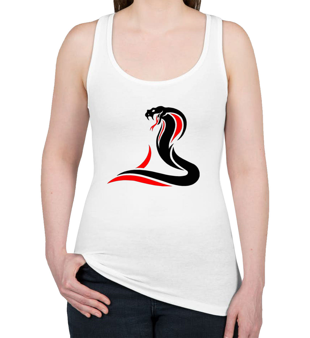 King Cobra Snake Women's Racerback Tank Top