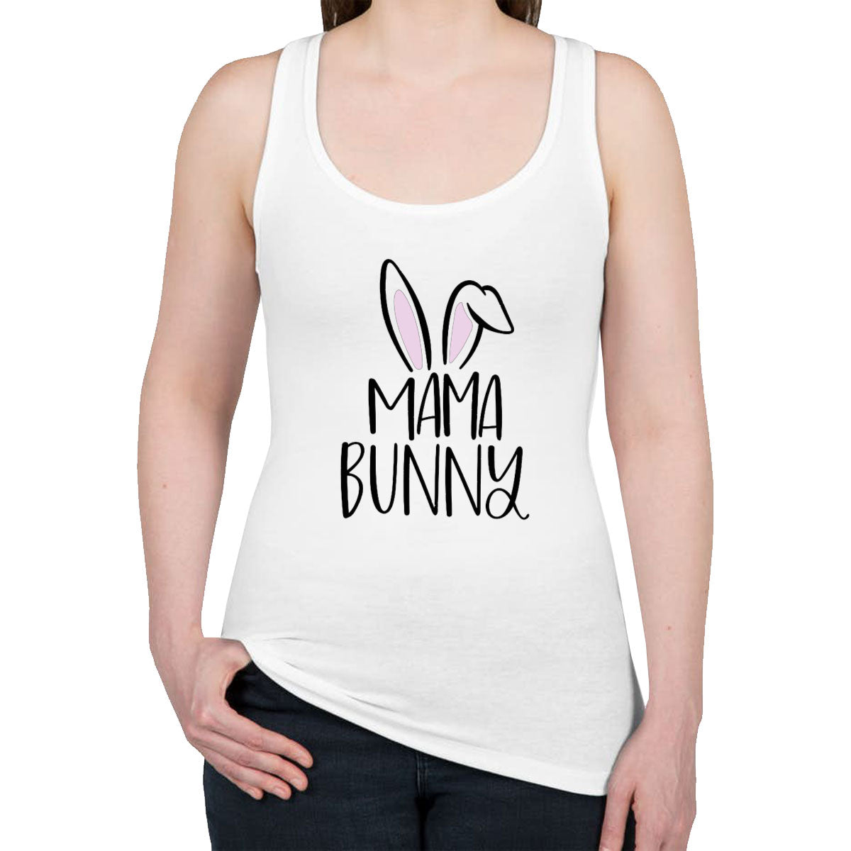 Mama Bunny Women's Racerback Tank Top