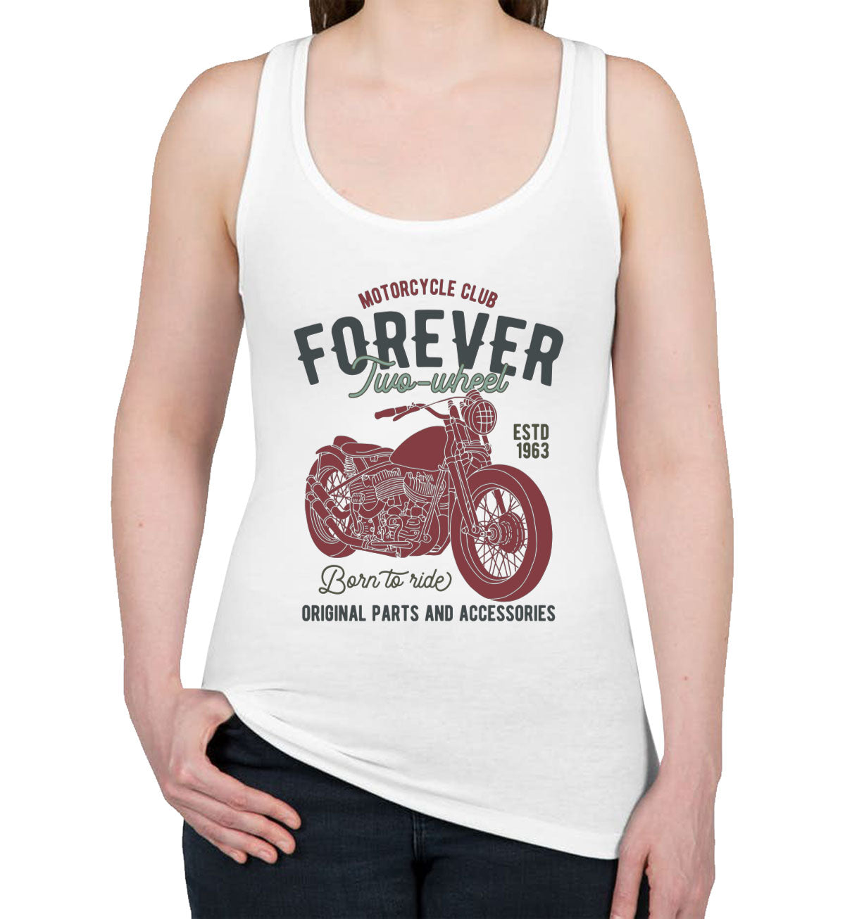 Motorcycle Club Women's Racerback Tank Top