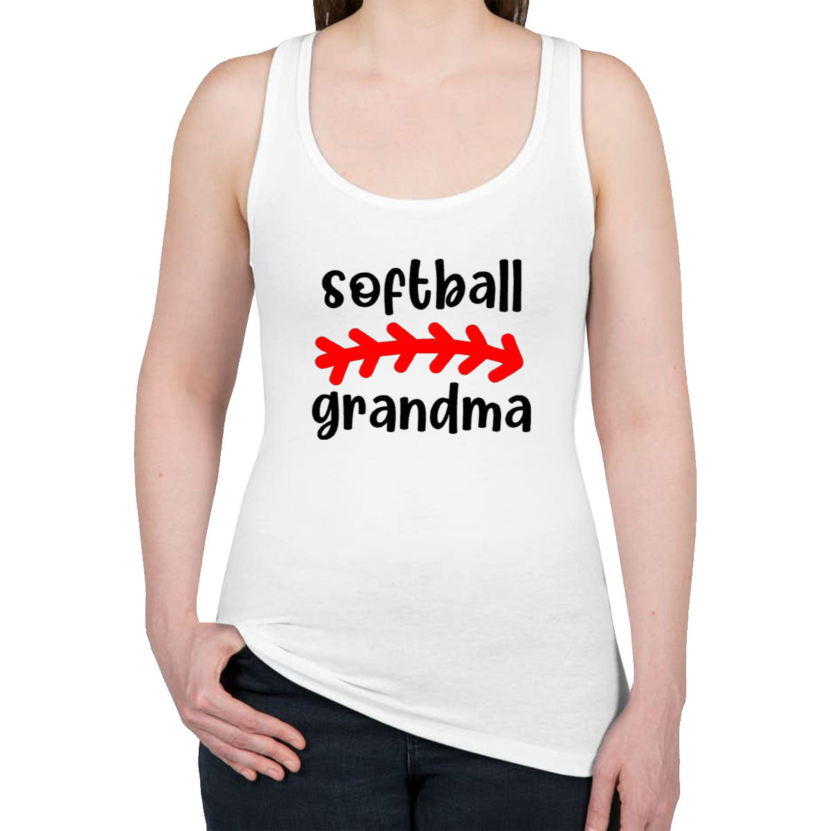 Softball Grandma Women's Racerback Tank Top