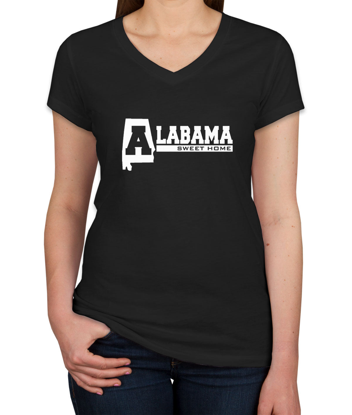 Alabama Sweet Home Women's V Neck T-shirt