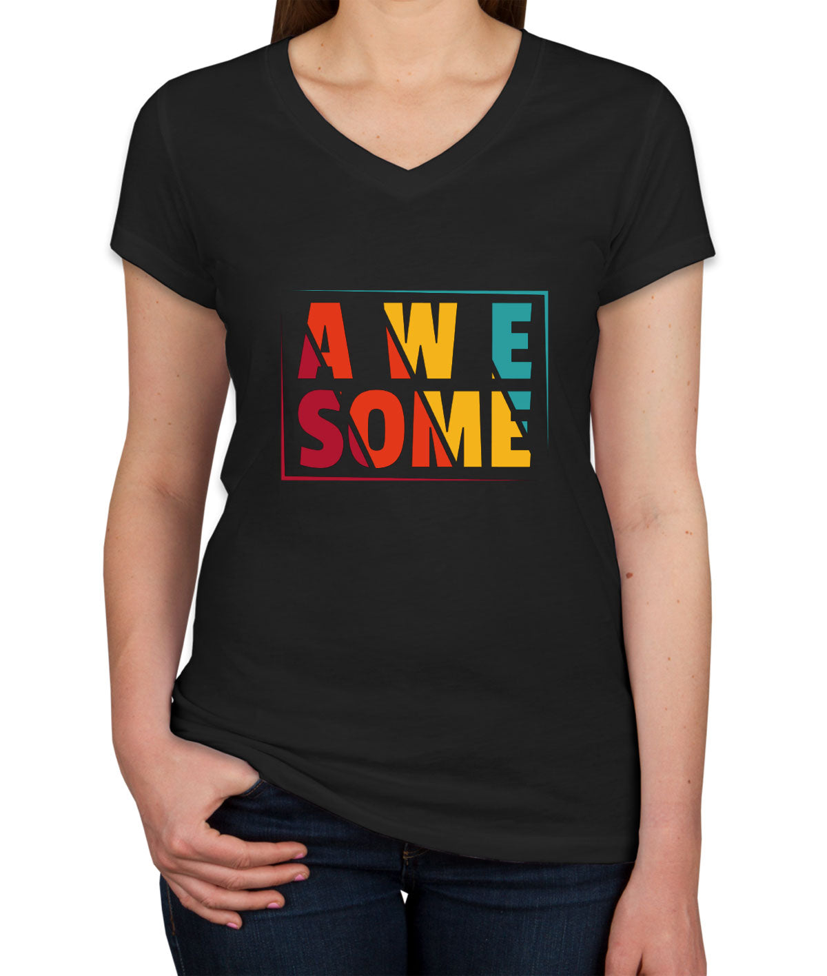 Awesome Women's V Neck T-shirt