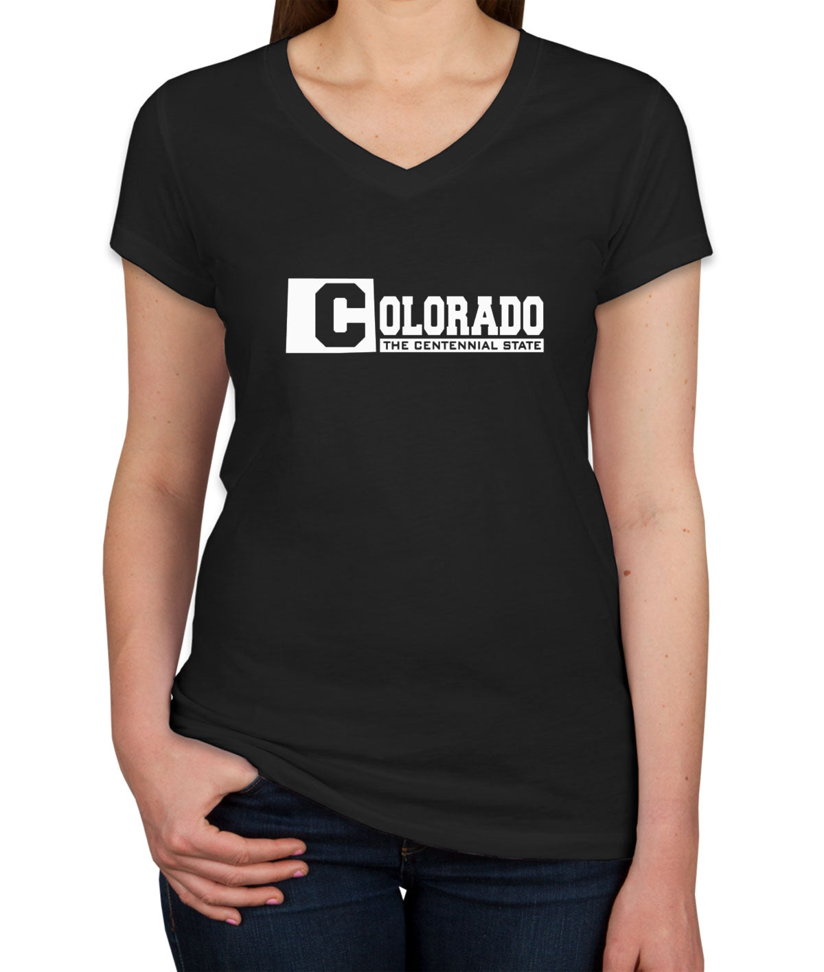 Colorado The Centennial State Women's V Neck T-shirt