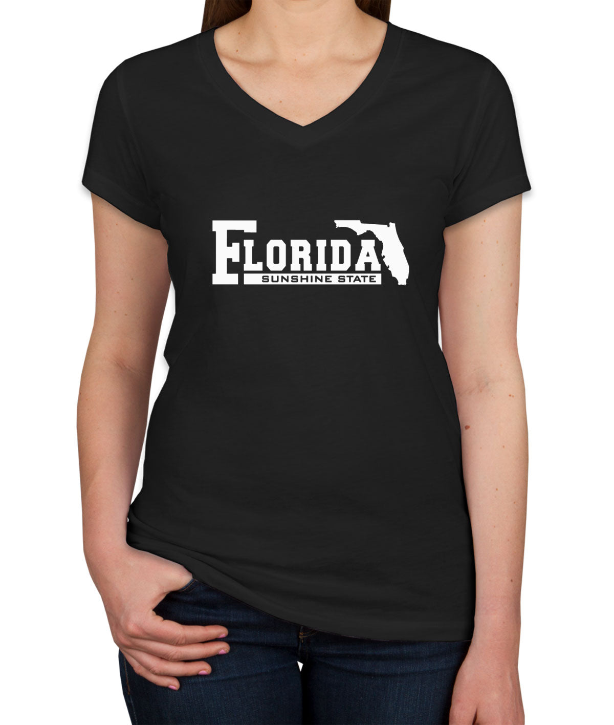 Florida Sunshine State Women's V Neck T-shirt