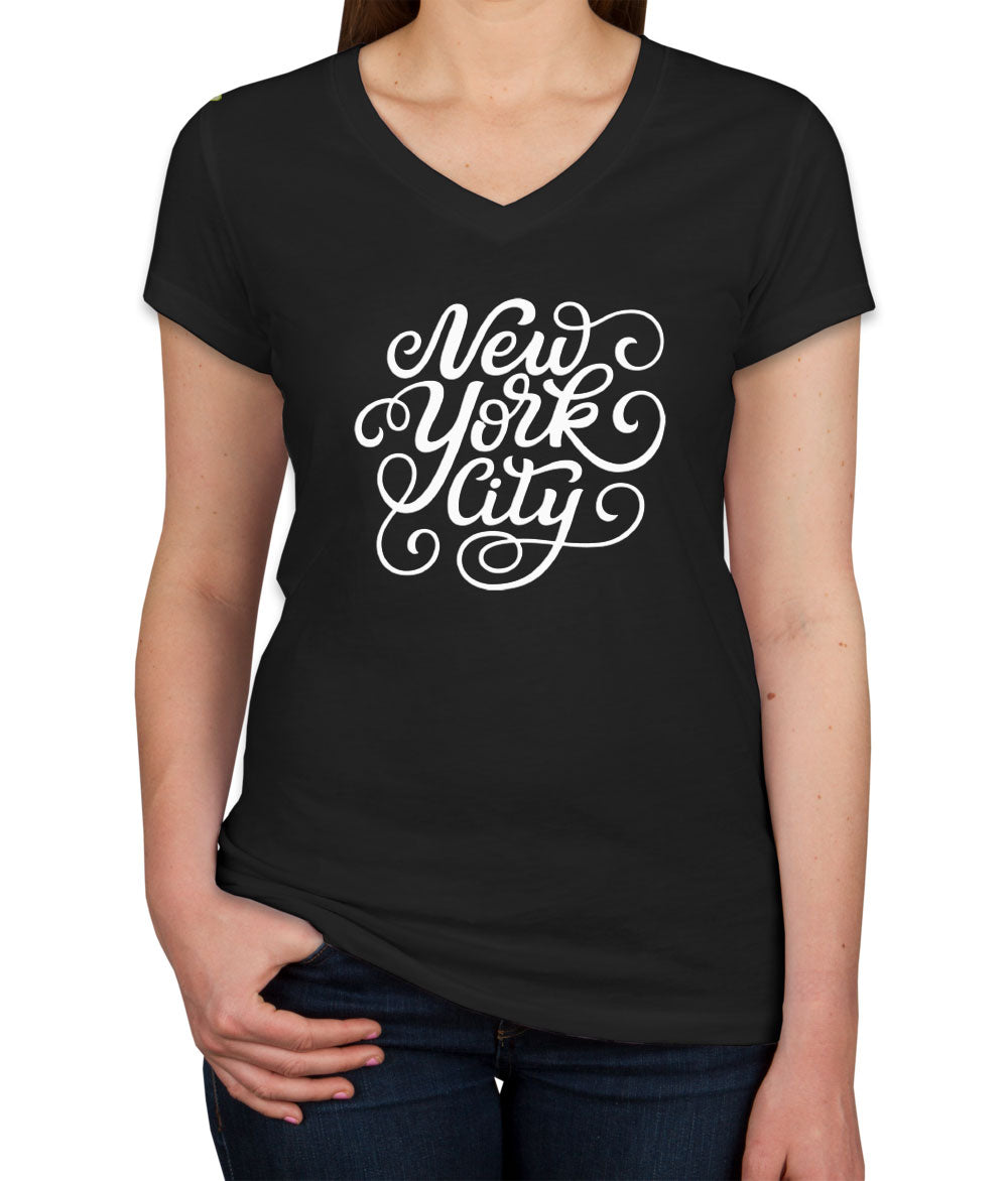 New York City Women's V Neck T-shirt