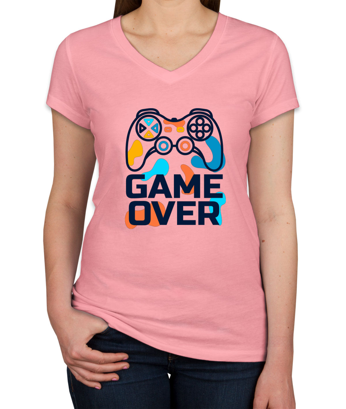 Game Over Women's V Neck T-shirt