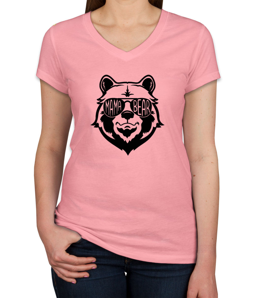 Mama Bear Women's V Neck T-shirt