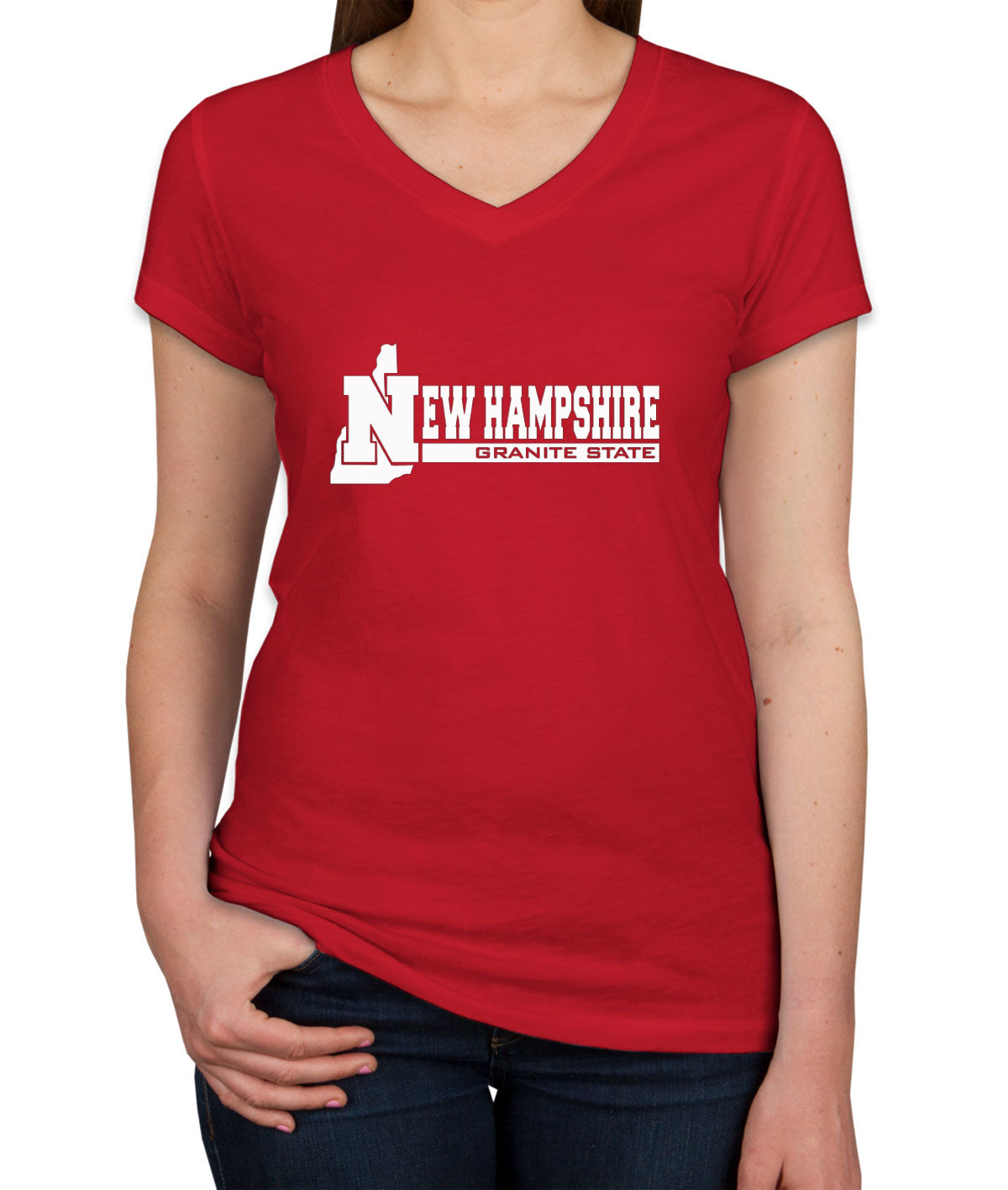 New Hampshire Granite State Women's V Neck T-shirt