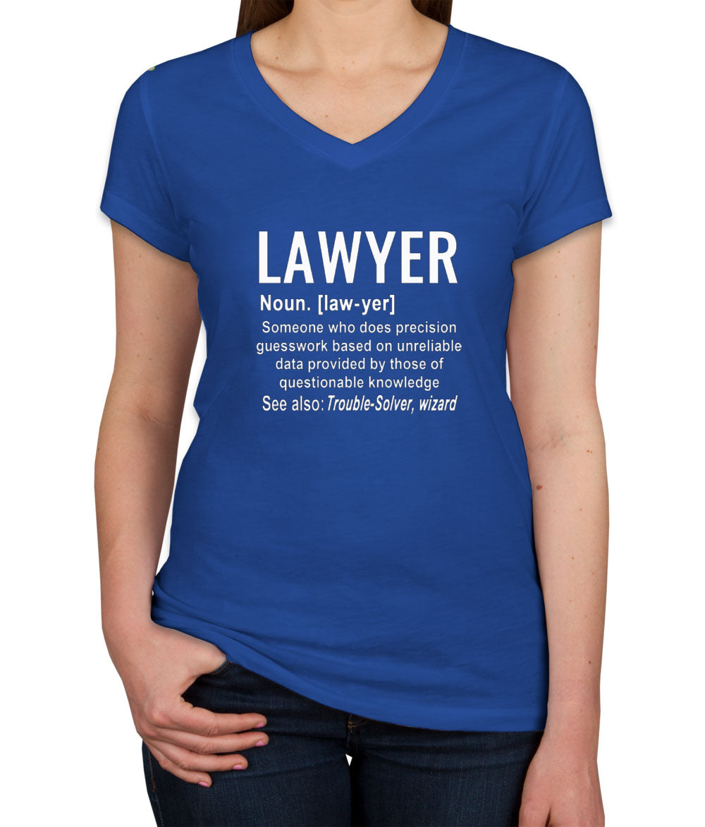 Lawyer Definition Women's V Neck T-shirt