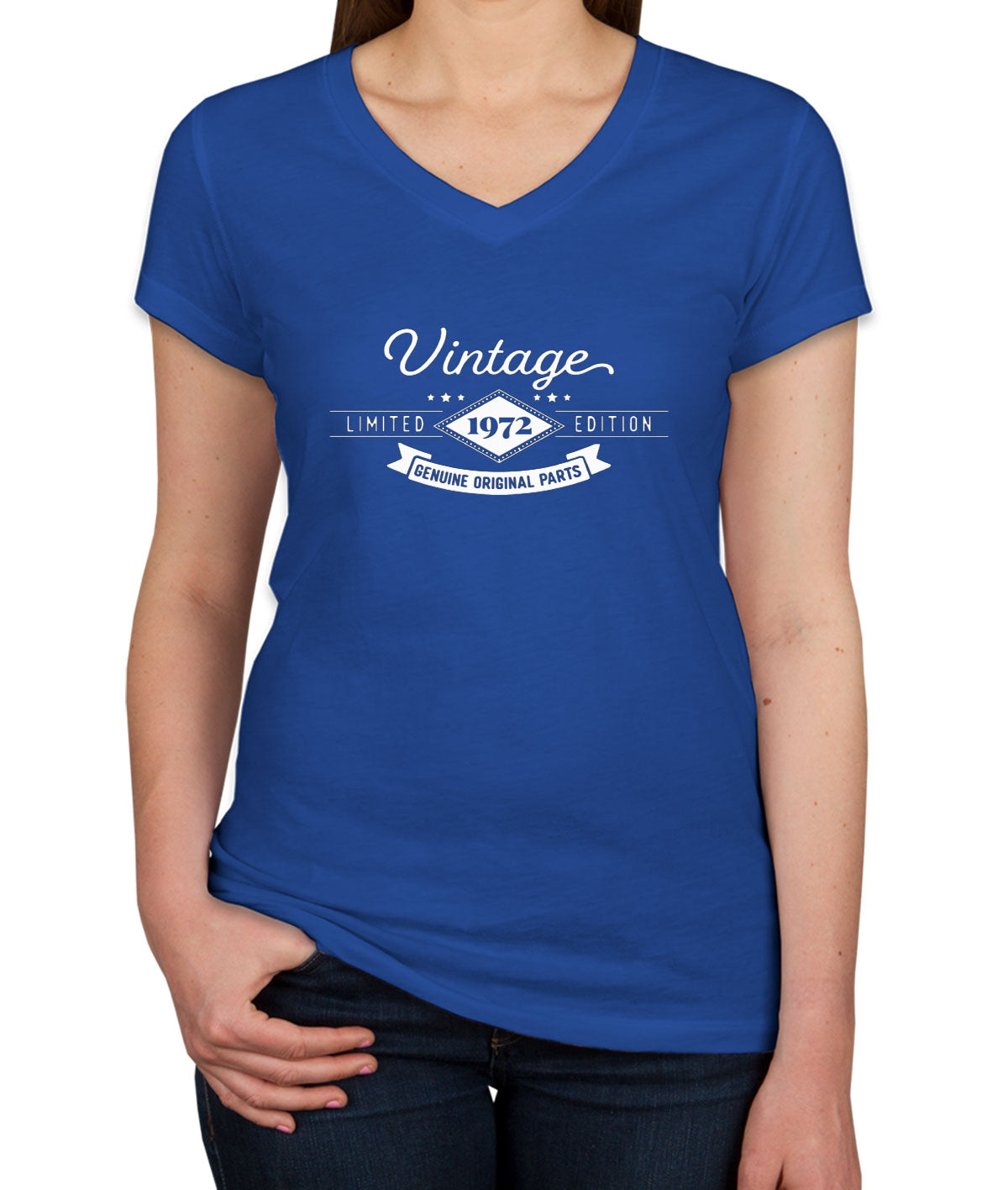 Vintage Limited Edition [Custom Year] Birthday Women's V Neck T-shirt