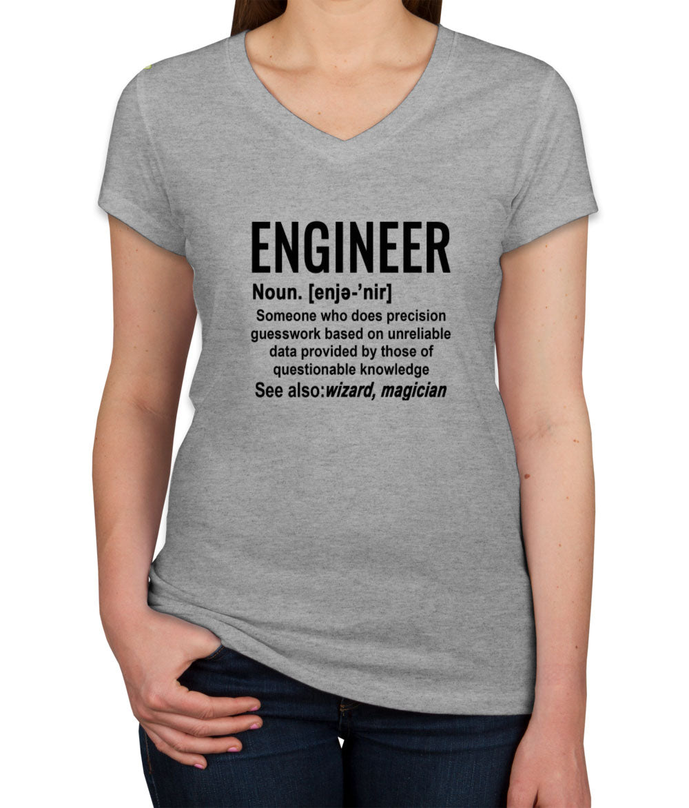 Engineer Definition Women's V Neck T-shirt