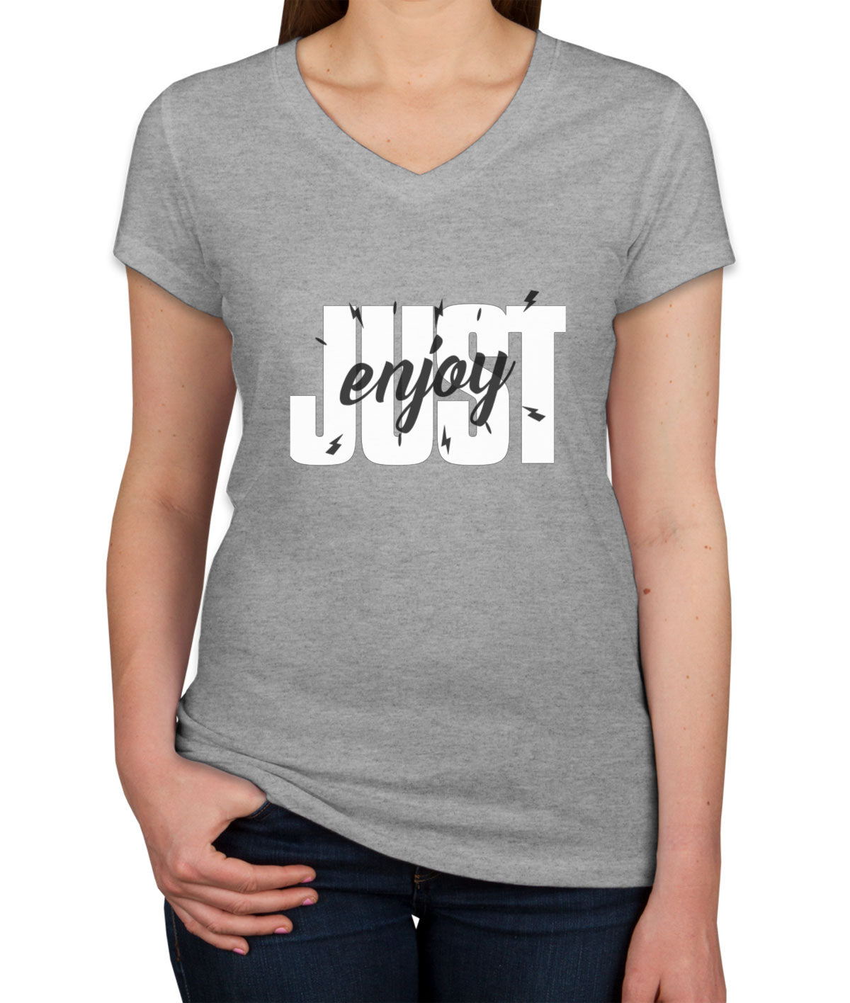 Just Enjoy Women's V Neck T-shirt