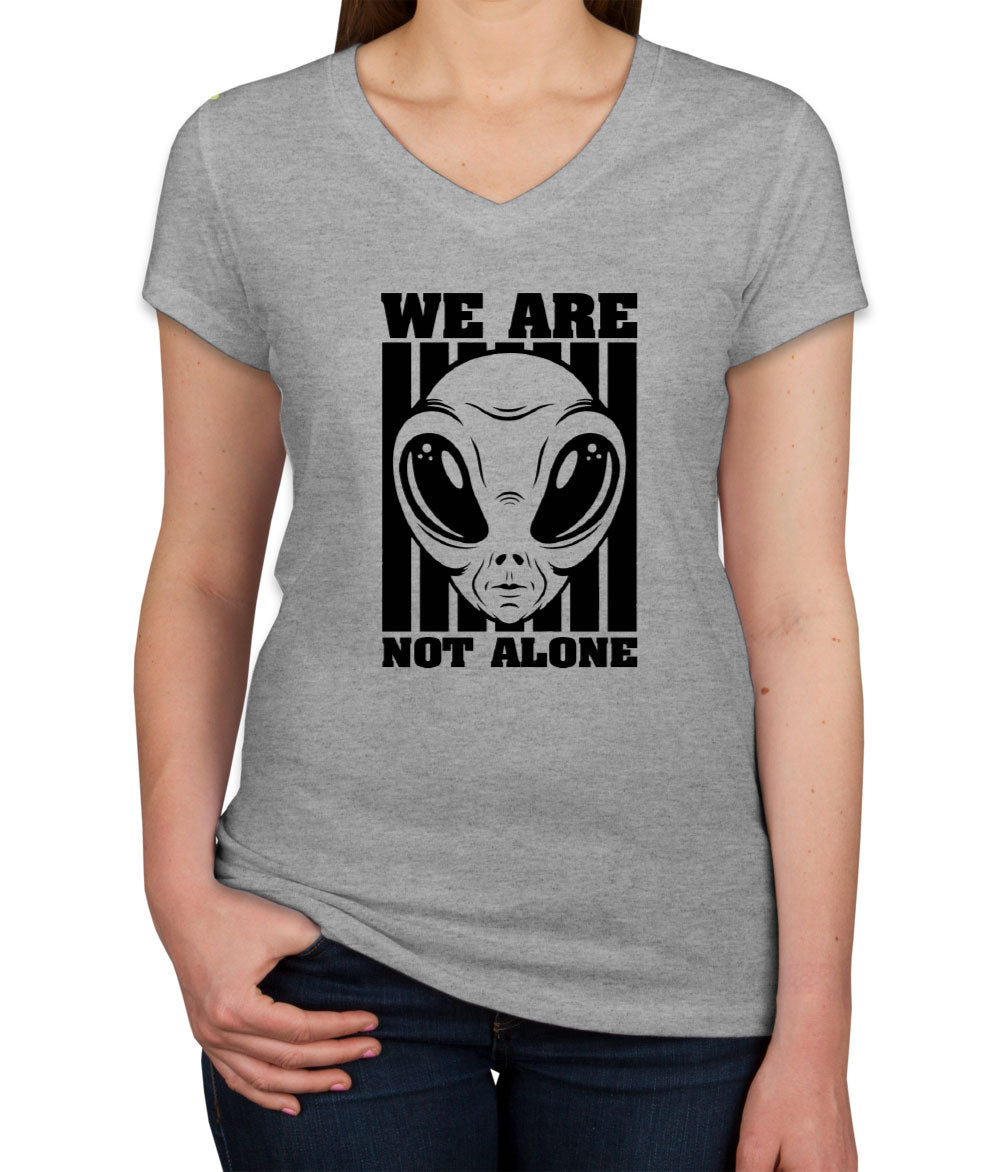 We Are Not Alone Women's V Neck T-shirt