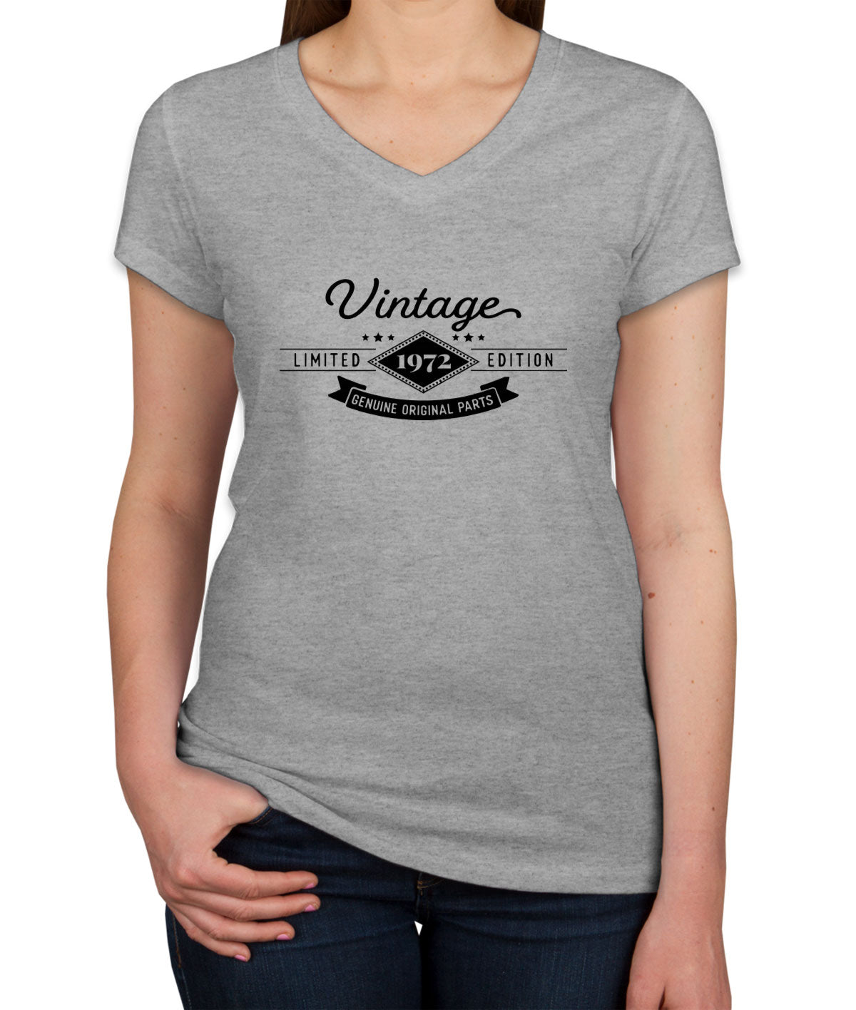 Vintage Limited Edition [Custom Year] Birthday Women's V Neck T-shirt