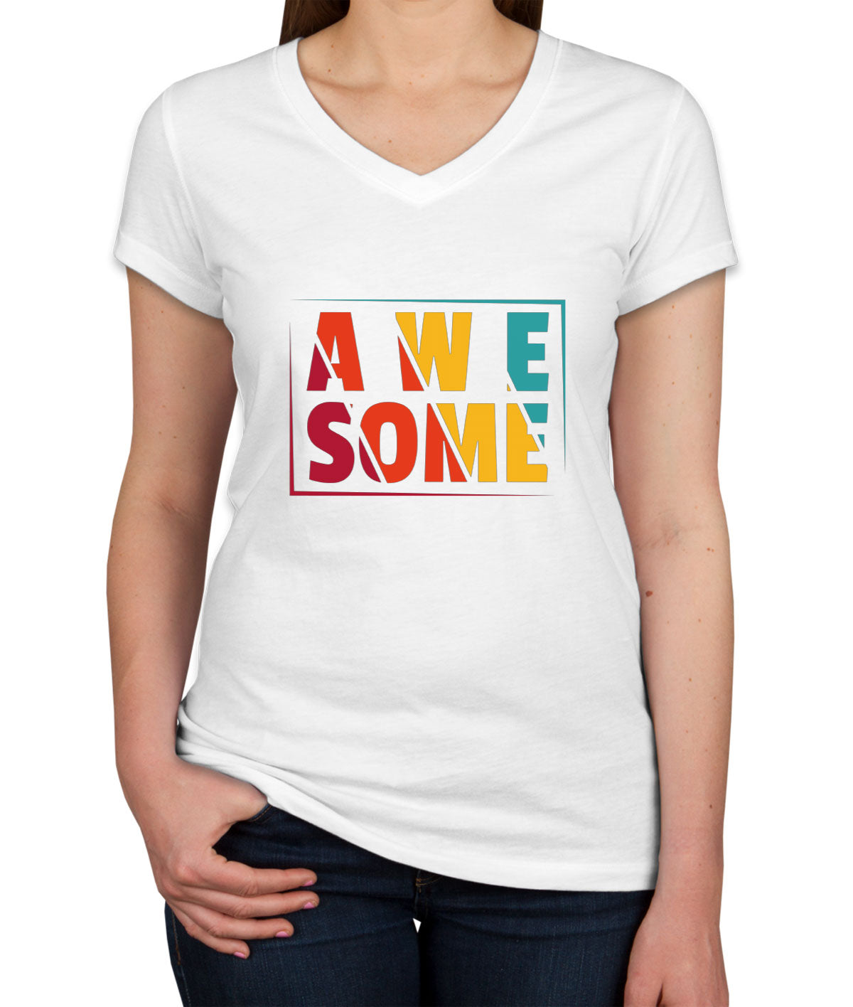 Awesome Women's V Neck T-shirt