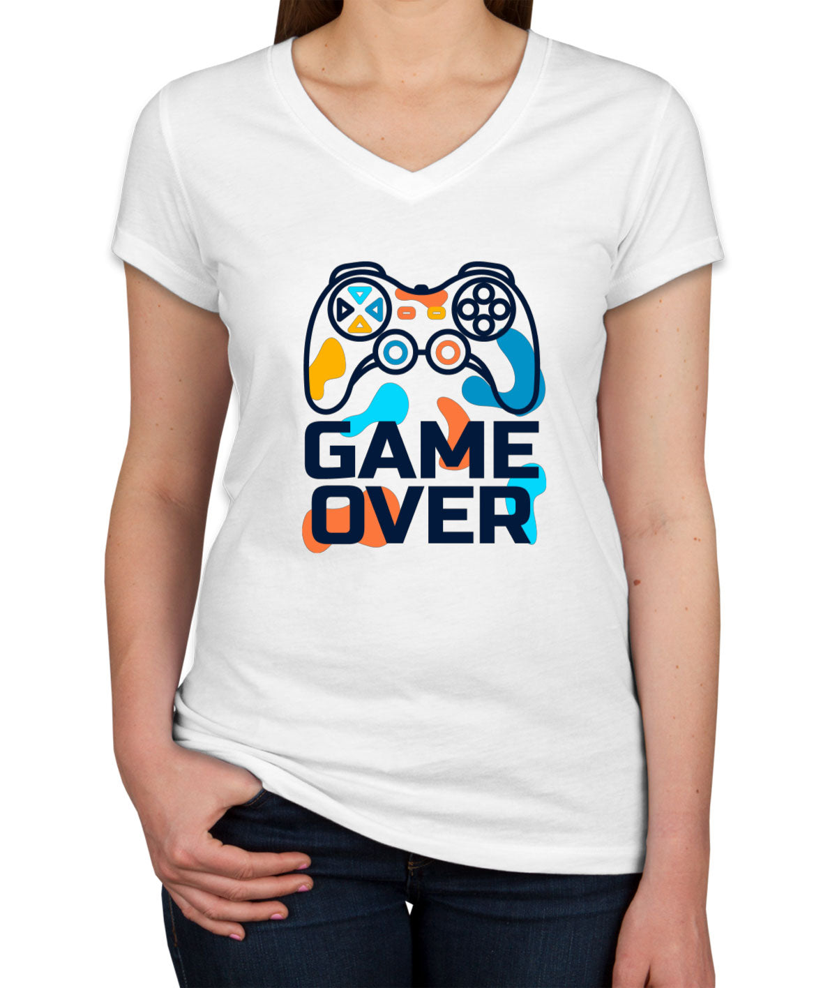 Game Over Women's V Neck T-shirt