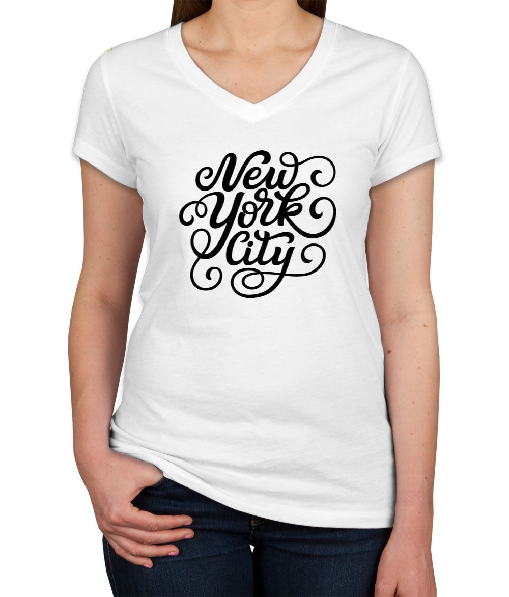 New York City Women's V Neck T-shirt