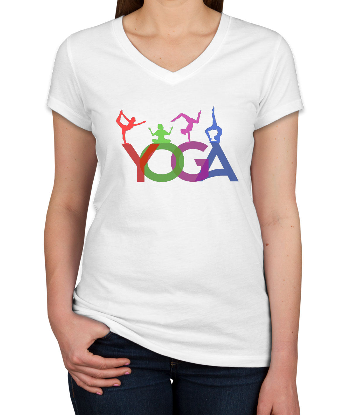Yoga Women's V Neck T-shirt